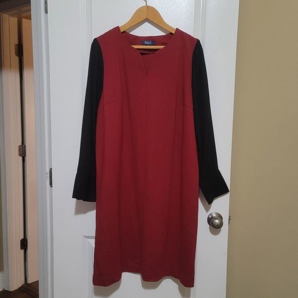 Kelly by Clinton Kelly | Red & Black Shift Dress - Picture 1 of 6